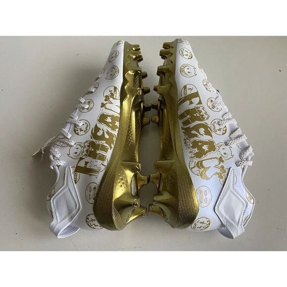 Adidas Freak 22 Big Mood Emoji White Gold Football  Soccer Cleats Men's Sz 13 - Picture 9 of 12